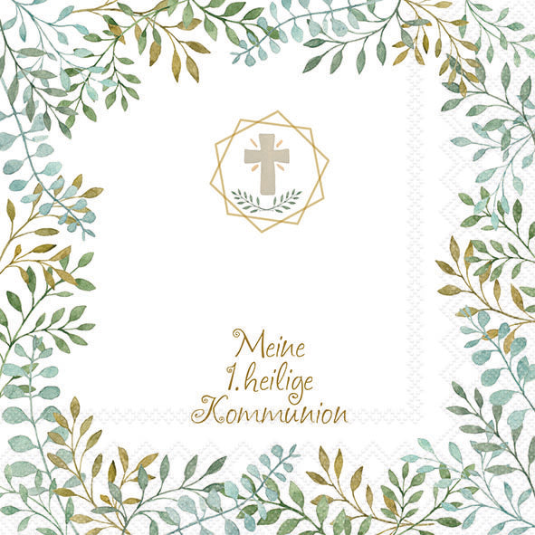 Servietten Kommunion Konfirmation 33 x 33 cm "First Communion"