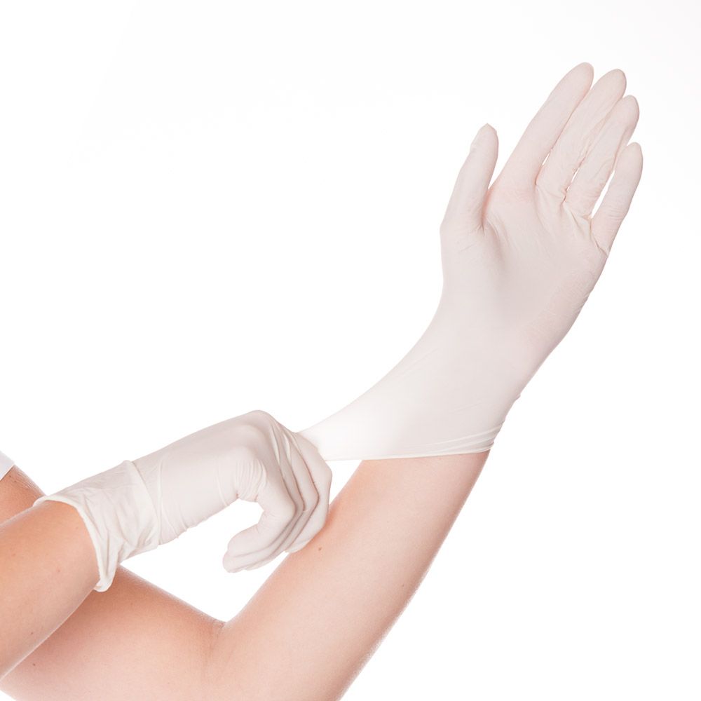 Franz Mensch Latexhandschuhe Skin gepudert, weiß