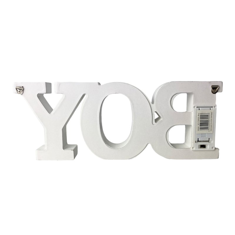 LED Schriftzug "Boy" weiß