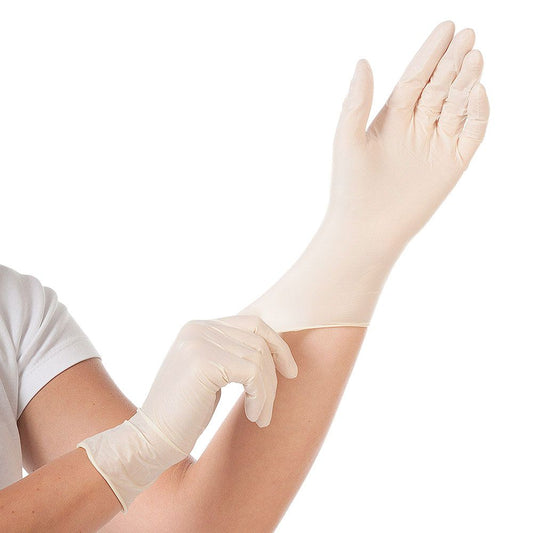 Franz Mensch Latexhandschuhe Grip puderfrei, weiß