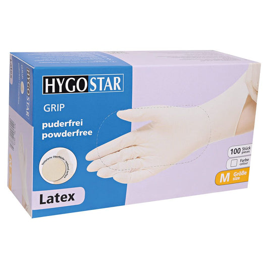 Franz Mensch Latexhandschuhe Grip puderfrei, weiß
