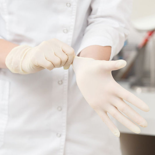 Franz Mensch Latexhandschuhe Skin gepudert, weiß