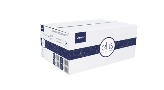 ELLIS Professional Papierhandtücher, V-Falz, 2-lagig, 24 x 21 cm, weiß 3200 Blatt