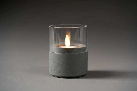 DUNI LED Kerzenhalter Neat in Dark Grey, 70 mm